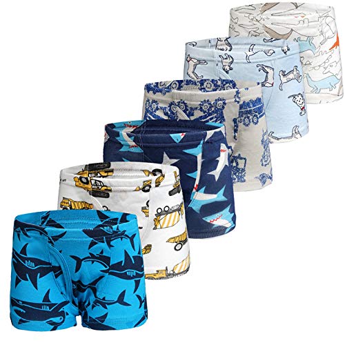 Evercute Boys Boxer Briefs Cotton Underwear Trunk Shorts Undies Toddler Little Kids
