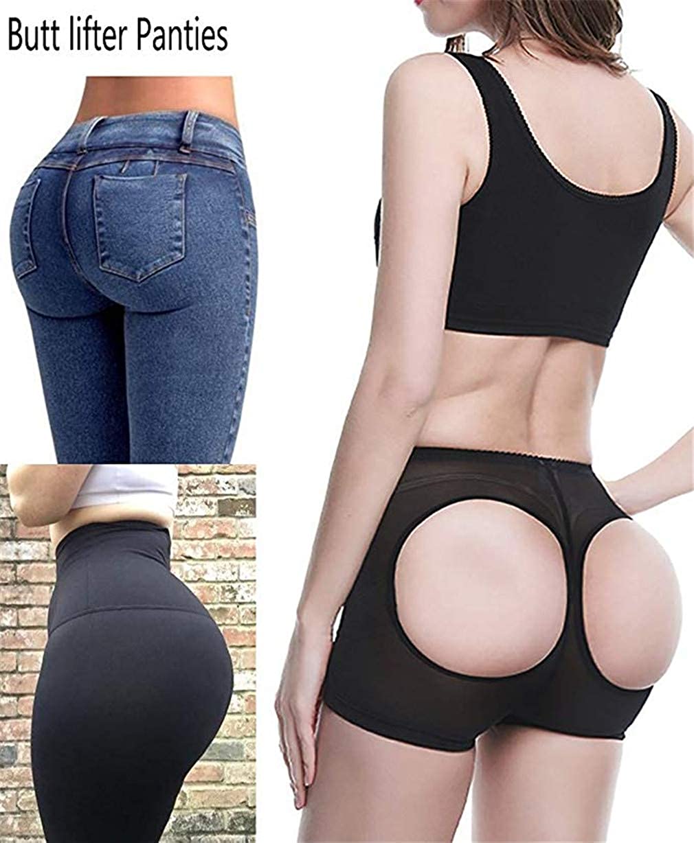 Women Seamless Butt Lifter Body Shaper Tummy Control Lift Black Size 