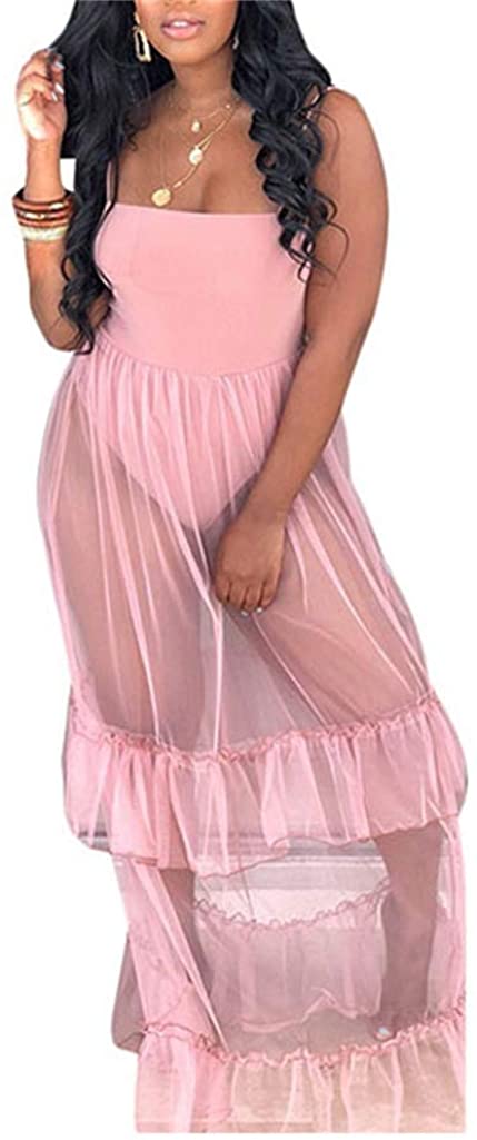 sheer mesh maxi