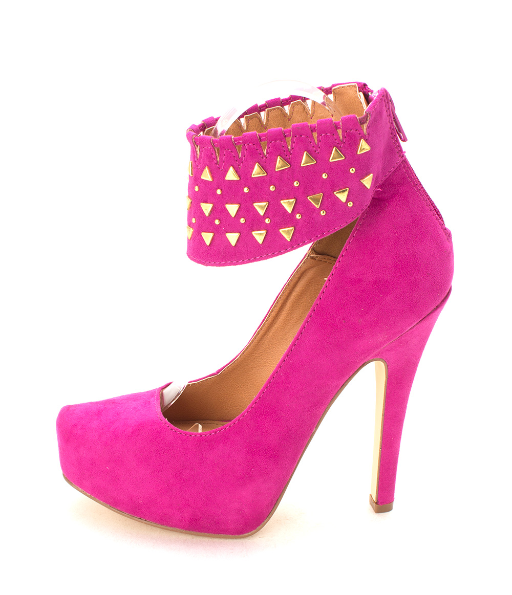 ShoeDazzle Womens Sakina Closed Toe Ankle Strap Platform Fuchsia Size 6.0 ShoeDazzle Womens Sakina Closed Toe Ankle Strap Platform Fuchsia Size 6.0