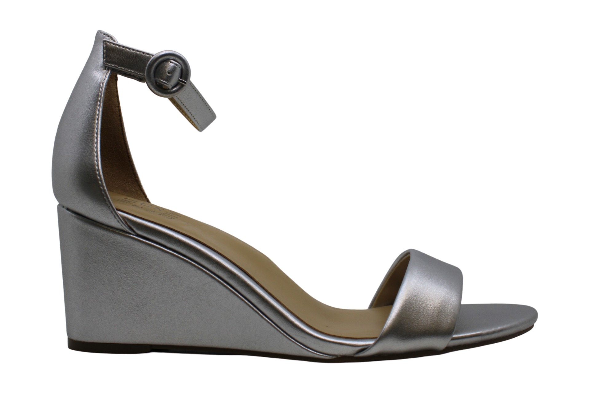 ankle strap sandals silver