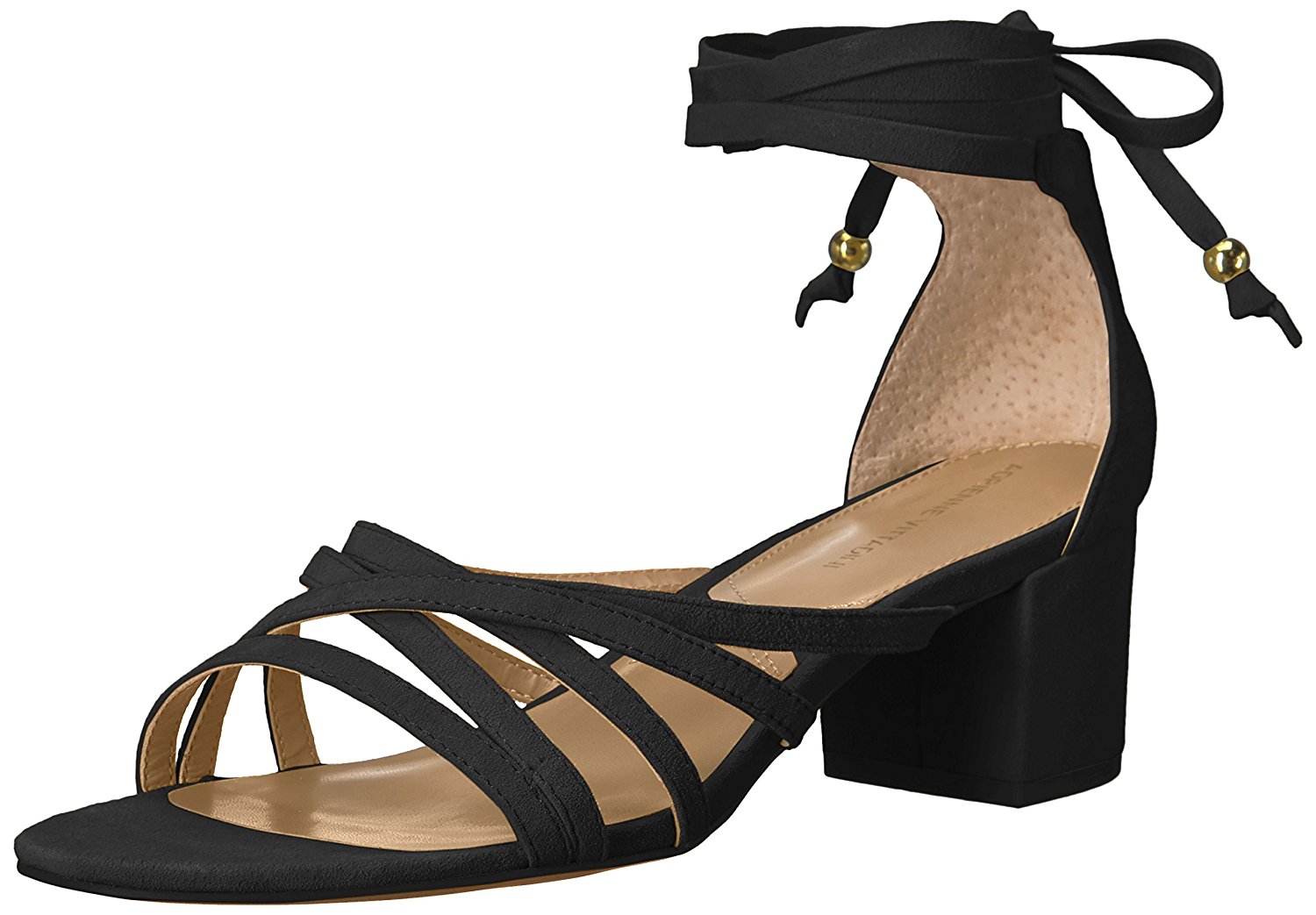 Adrienne Vittadini Womens Alesia Suede Open Toe Casual Ankle Black Size 95 Adrienne Vittadini Womens Alesia Suede Open Toe Casual Ankle Black Size 95