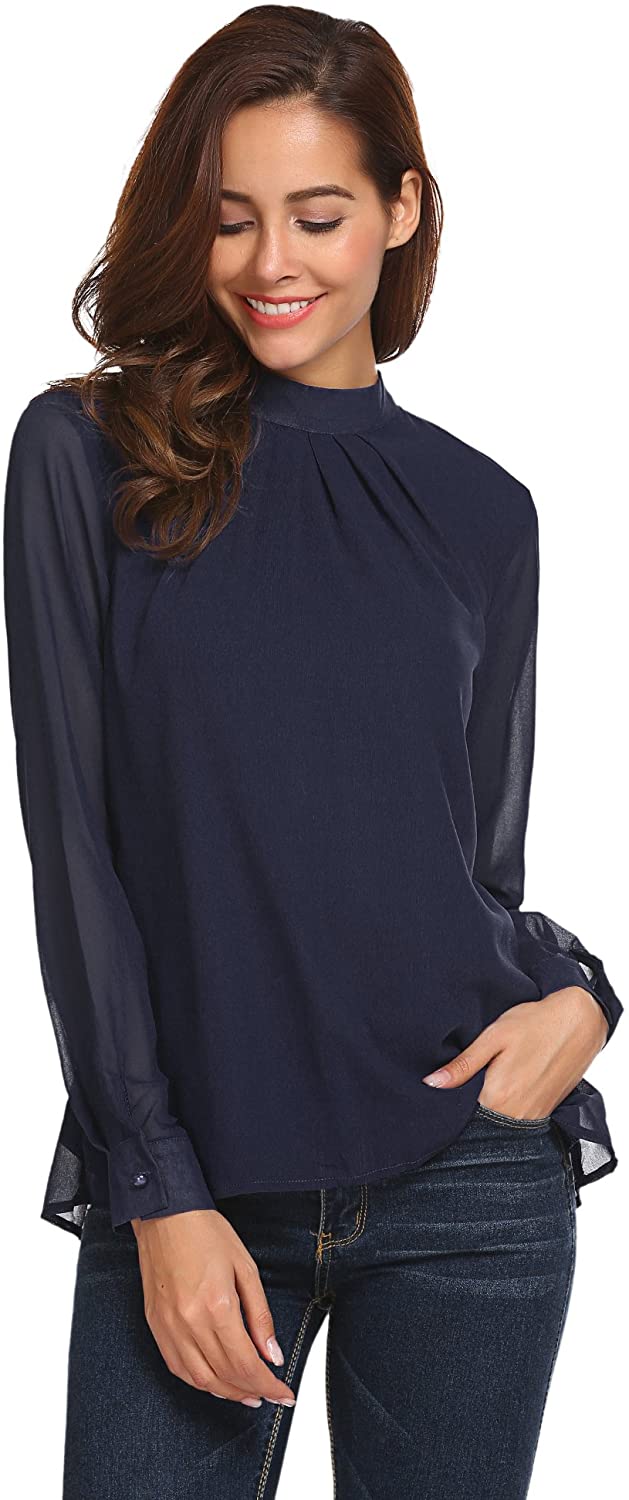 cuffed sleeve blouse