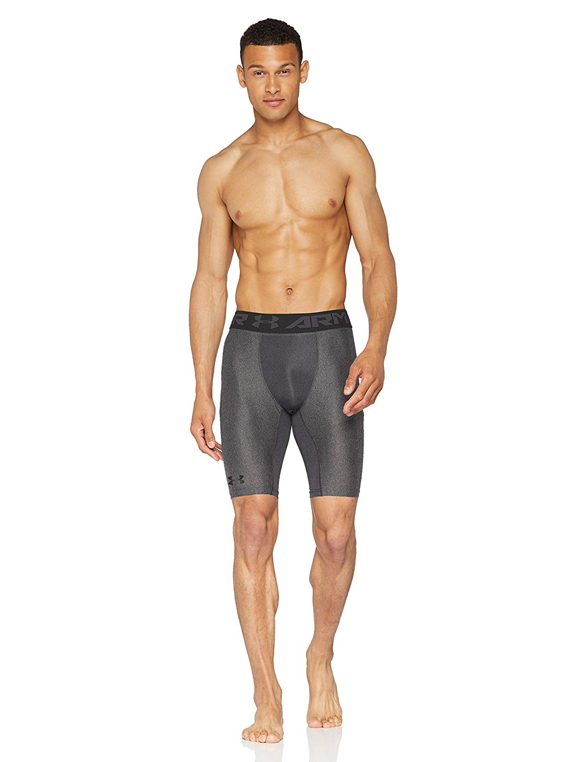 men's under armour fitted heatgear shorts