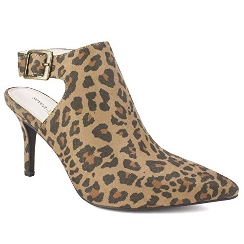 seven dials marisah chelsea leopard bootie
