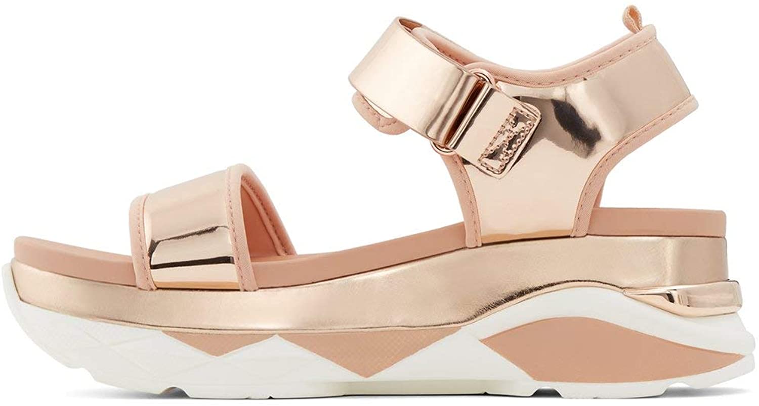 aldo silver flat sandals