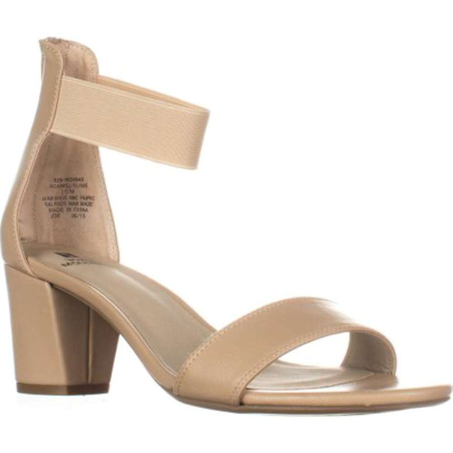 White Mountain Womens Motor Leather Open Toe Casual Ankle Strap White Size 95 White Mountain Womens Motor Leather Open Toe Casual Ankle Strap White Size 95