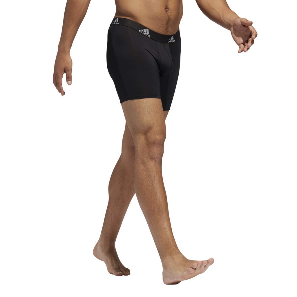 adidas Men's Climalite Boxer Briefs Underwear (3Pack),, Black, Size