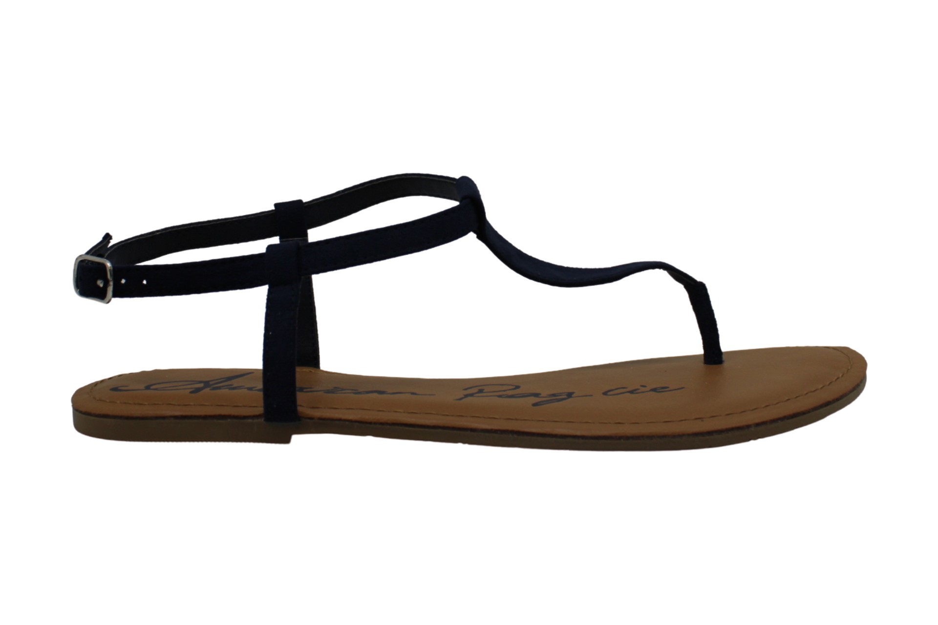 navy blue t strap sandals