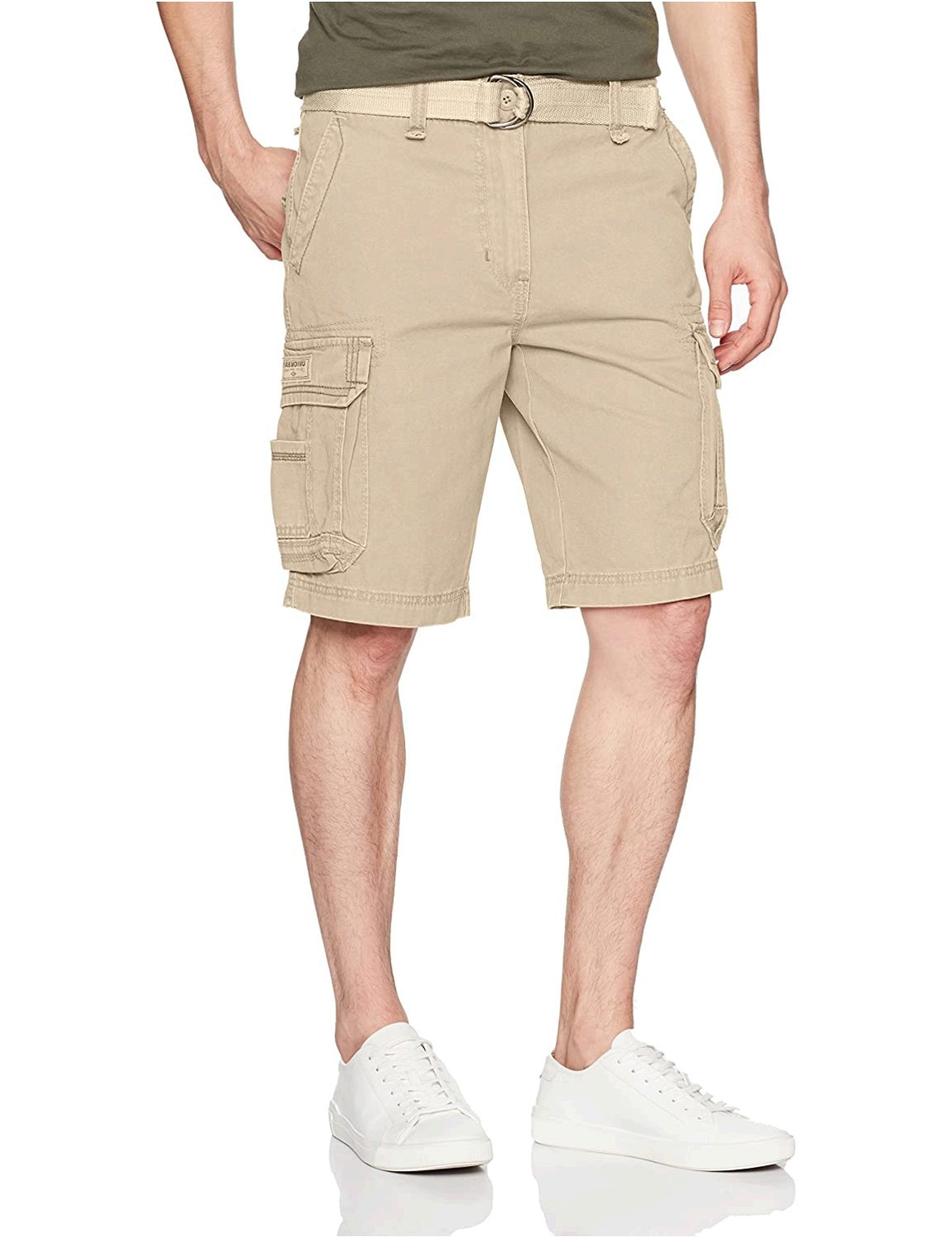 mens black camo cargo shorts