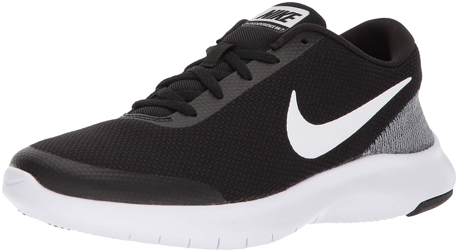 Nike Womens Flex Experience Rn 7 Fabric Low Top Lace Up Running Black