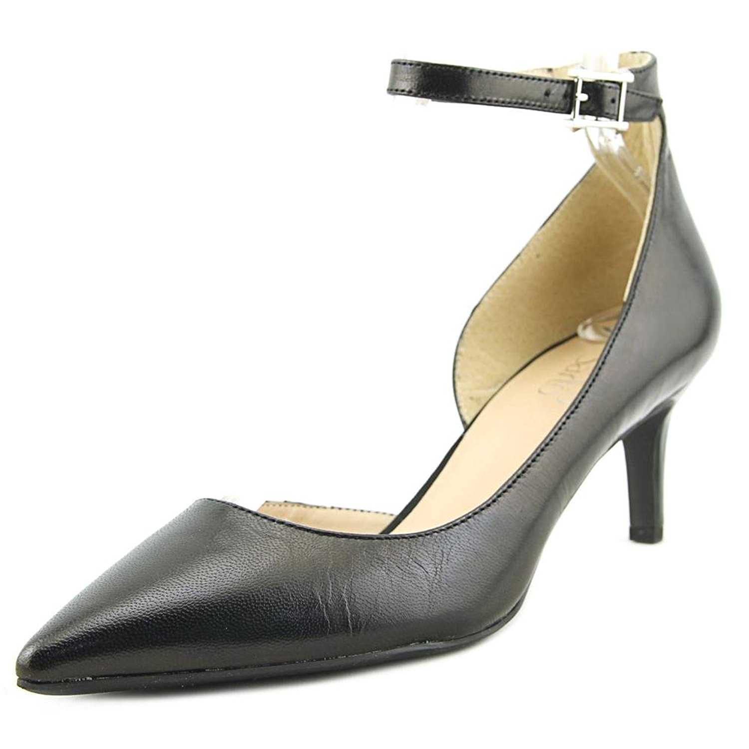 Franco Sarto Womens Dandy Leather Pointed Toe Ankle Wrap Black LE Size 8.0 DFl Franco Sarto Womens Dandy Leather Pointed Toe Ankle Wrap Black LE Size 8.0 DFl