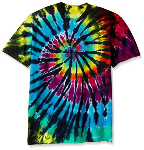 Liquid Blue Men's Rainbow Spiral Streak T-Shirt, Tie Dye/Multi, Size X ...