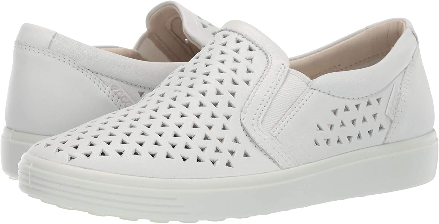 ECCO Women's Soft 7 Slip-on Sneaker, White, Size 7.0 DdXt ...