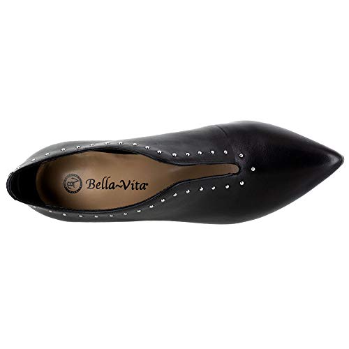 Bella Vita Women's Shoes Dara Leather Pointed Toe Classic Pumps, Black