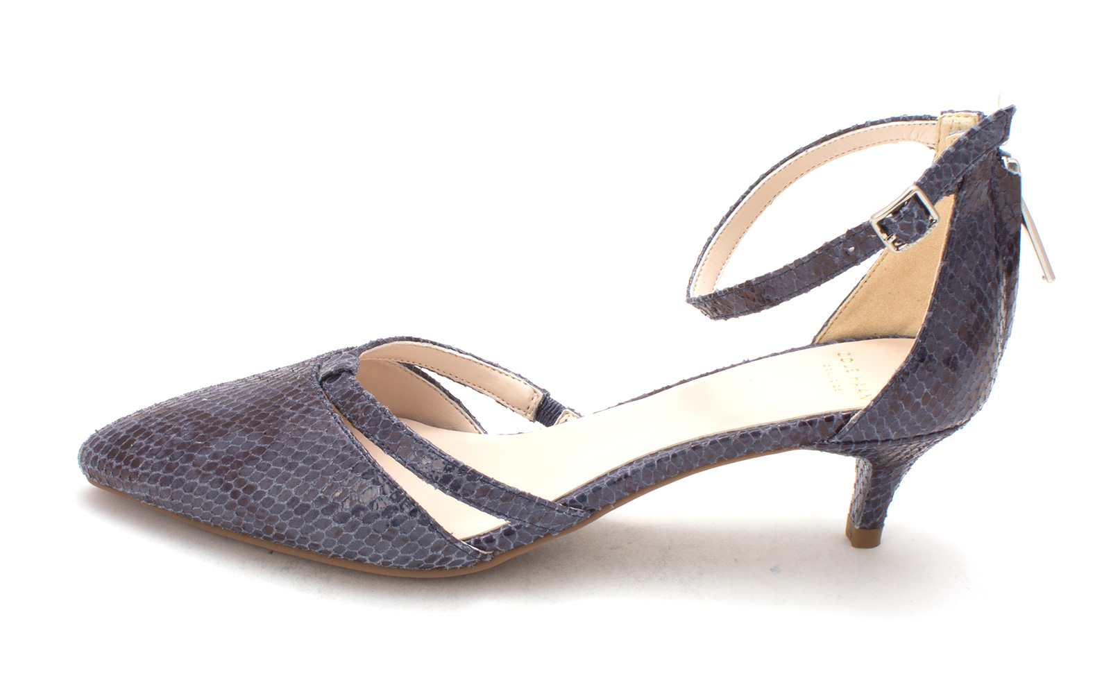 Cole Haan Womens 14A4020 Rubber Pointed Toe Ankle Strap Washed Indigo Size 6.0 Cole Haan Womens 14A4020 Rubber Pointed Toe Ankle Strap Washed Indigo Size 6.0