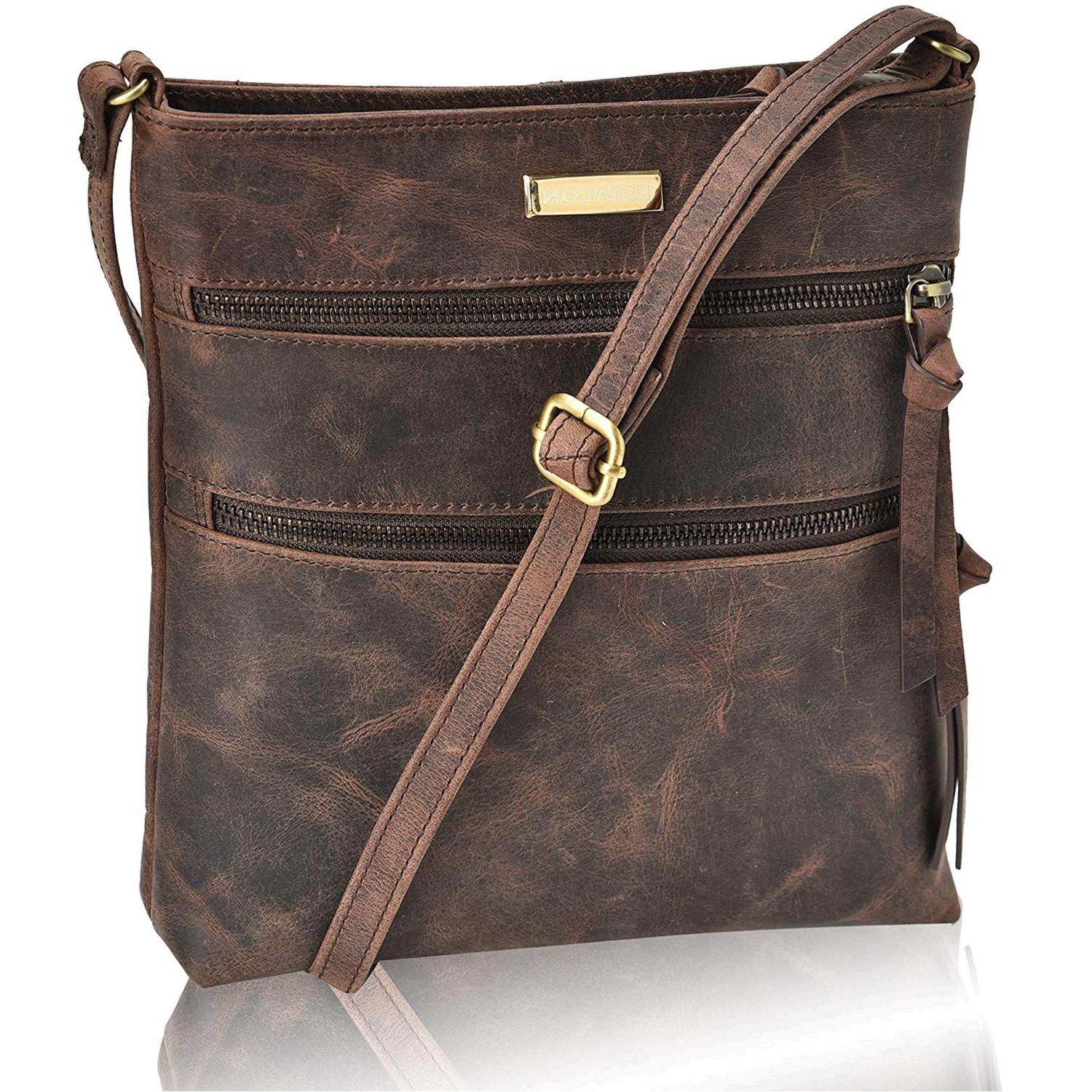 Crossbody Bags for Women - Real Leather Adjustable Shoulder, Brown, Size Medium | eBay