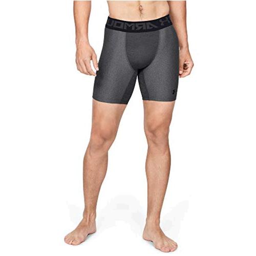 Under Armour Men's HeatGear Armour 2.0 6-inch Compression, Grey, Size ...