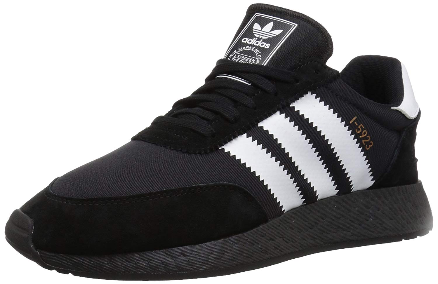 Adidas Mens CQ2492 Canvas Low Top Lace Up, Black/White ...