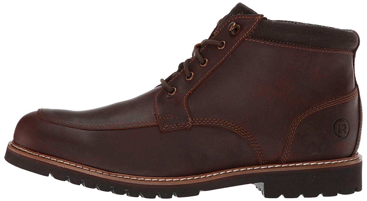 rockport men's marshall rugged moc toe ankle boot