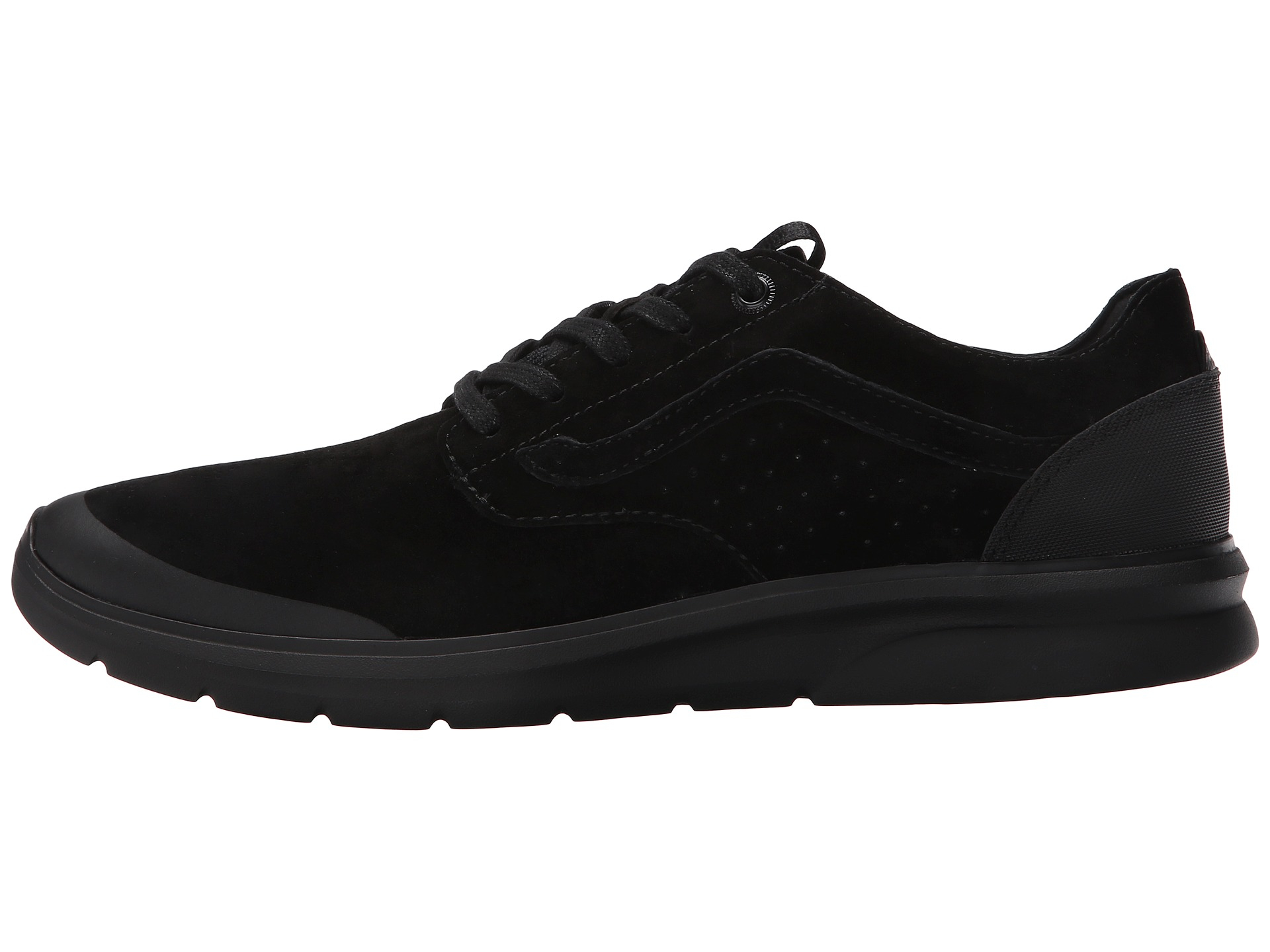 black vans running shoes