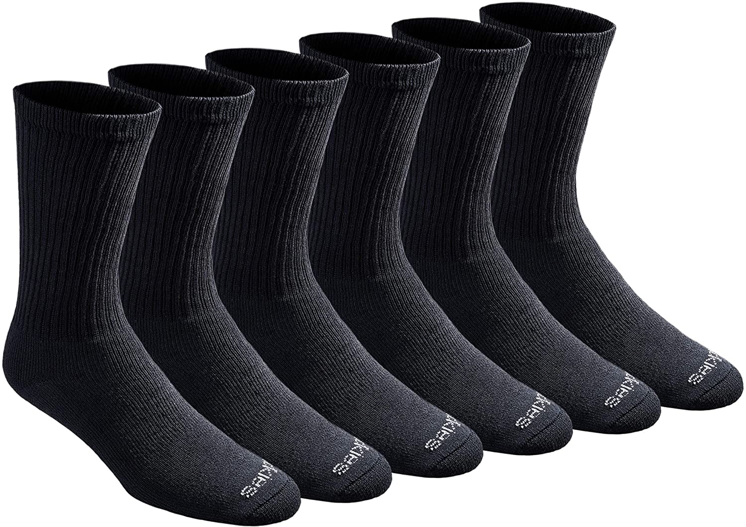 Dickies Men's Dri-tech Moisture Control Crew Socks Multipack, Black ...