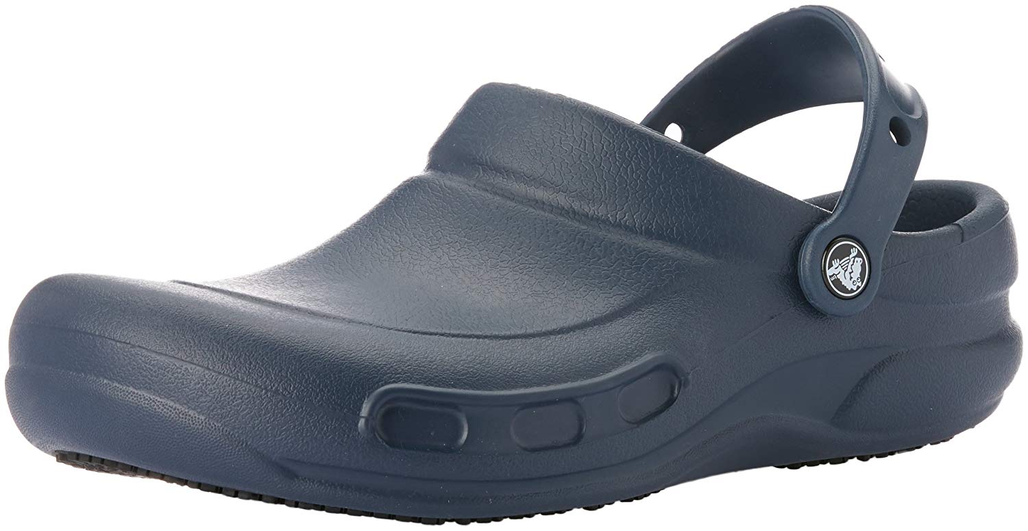 Crocs Womens Original Rubber Closed Toe Slip On Slippers, Navy, Size 12 ...