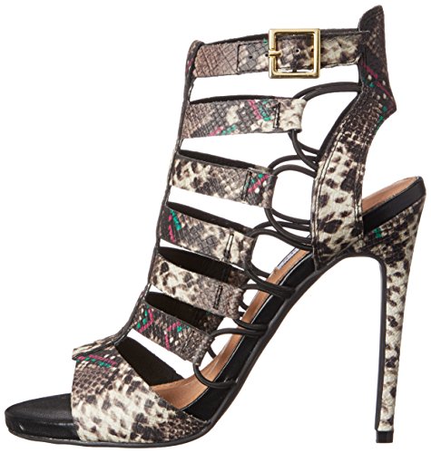 Steve Madden Womens Prefix Open Toe Ankle Strap Classic Multi Snake Size 9.0 w Steve Madden Womens Prefix Open Toe Ankle Strap Classic Multi Snake Size 9.0 w