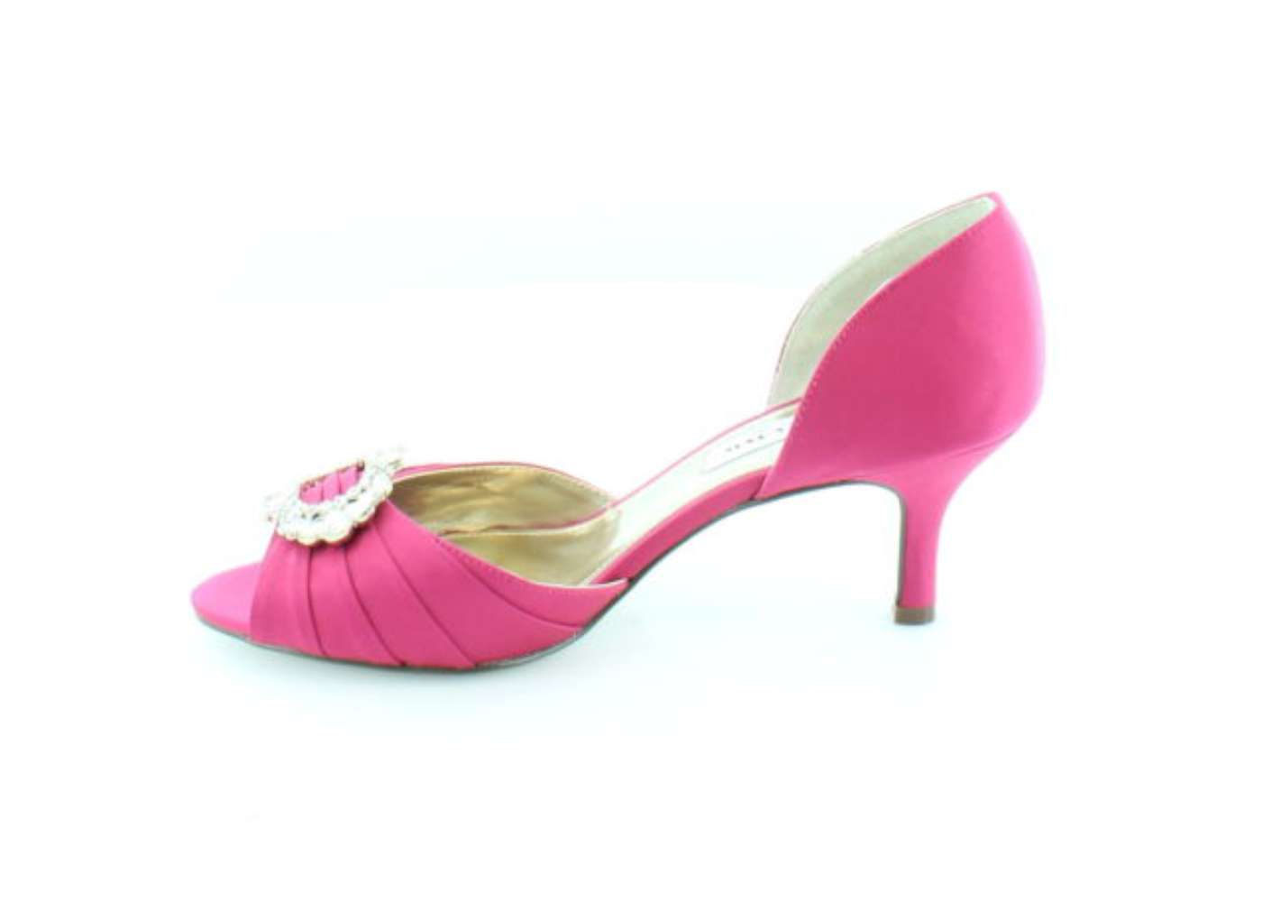 Nina Womens CRYSTAHLS Satin Open Toe Dorsay Pumps BERRY/LUSTER SA Size 7.5 Nina Womens CRYSTAHLS Satin Open Toe Dorsay Pumps BERRY/LUSTER SA Size 7.5