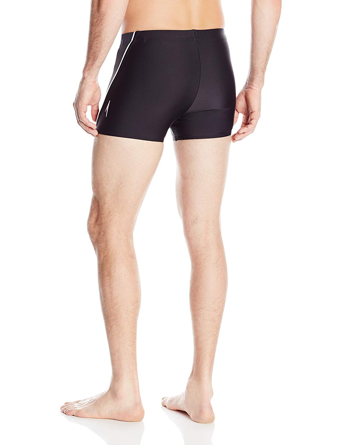Speedo Men's Fitness Splice Square Leg, Black/Black,, Black/Black, Size