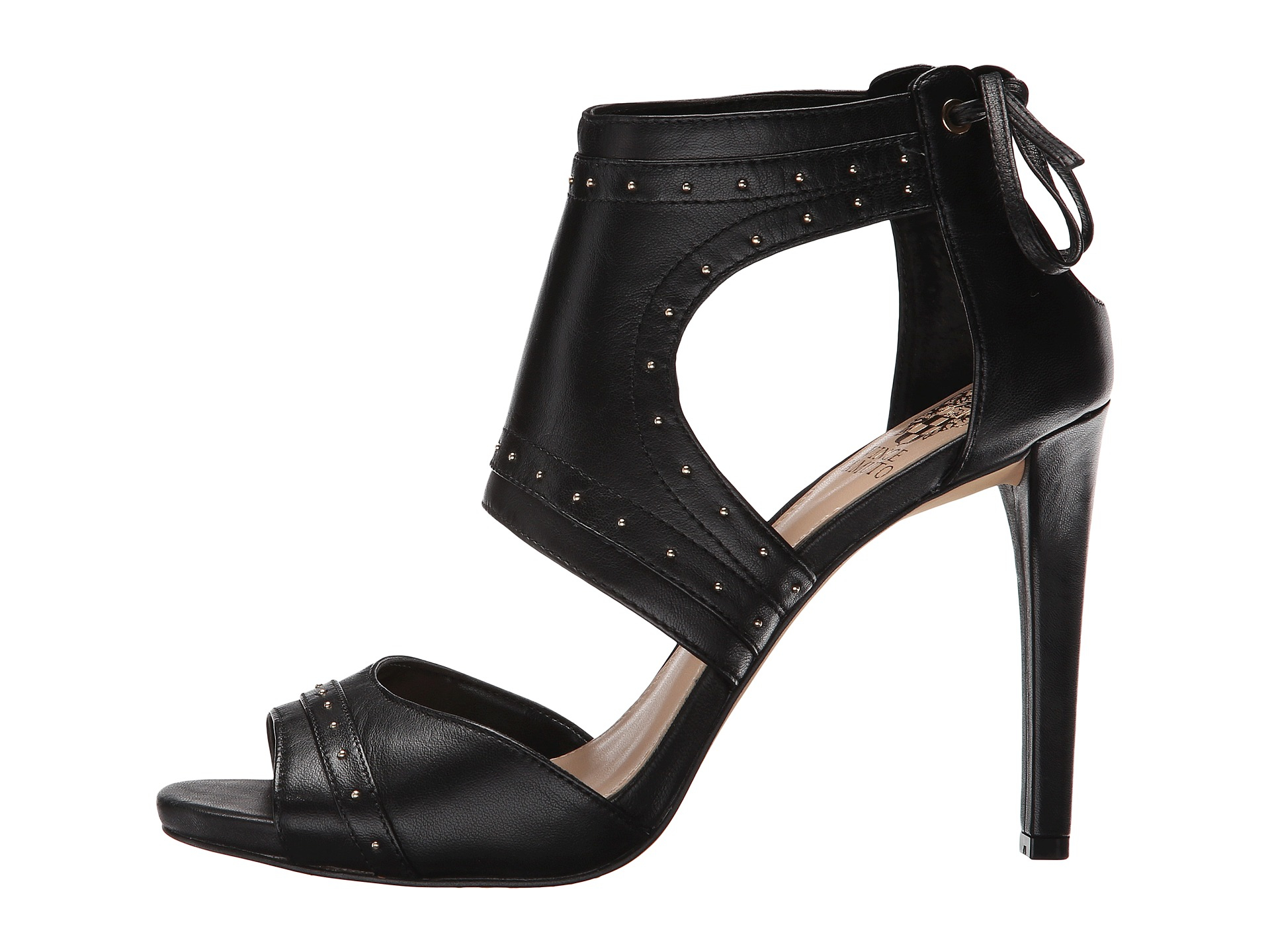 Vince Camuto Womens Roux Open Toe Ankle Strap Dorsay Pumps Black Size 9.5 Vince Camuto Womens Roux Open Toe Ankle Strap Dorsay Pumps Black Size 9.5
