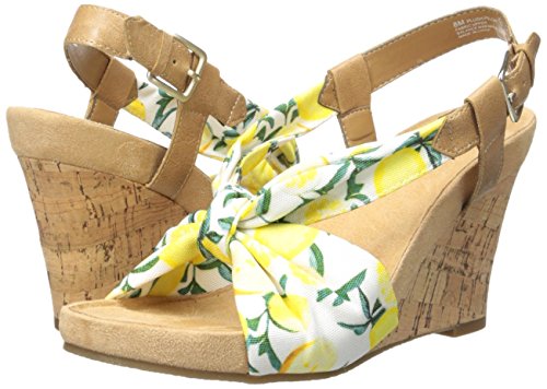 Aerosoles Womens Plush Pillow Canvas Open Toe Ankle White Combination Size 8.5 Aerosoles Womens Plush Pillow Canvas Open Toe Ankle White Combination Size 8.5