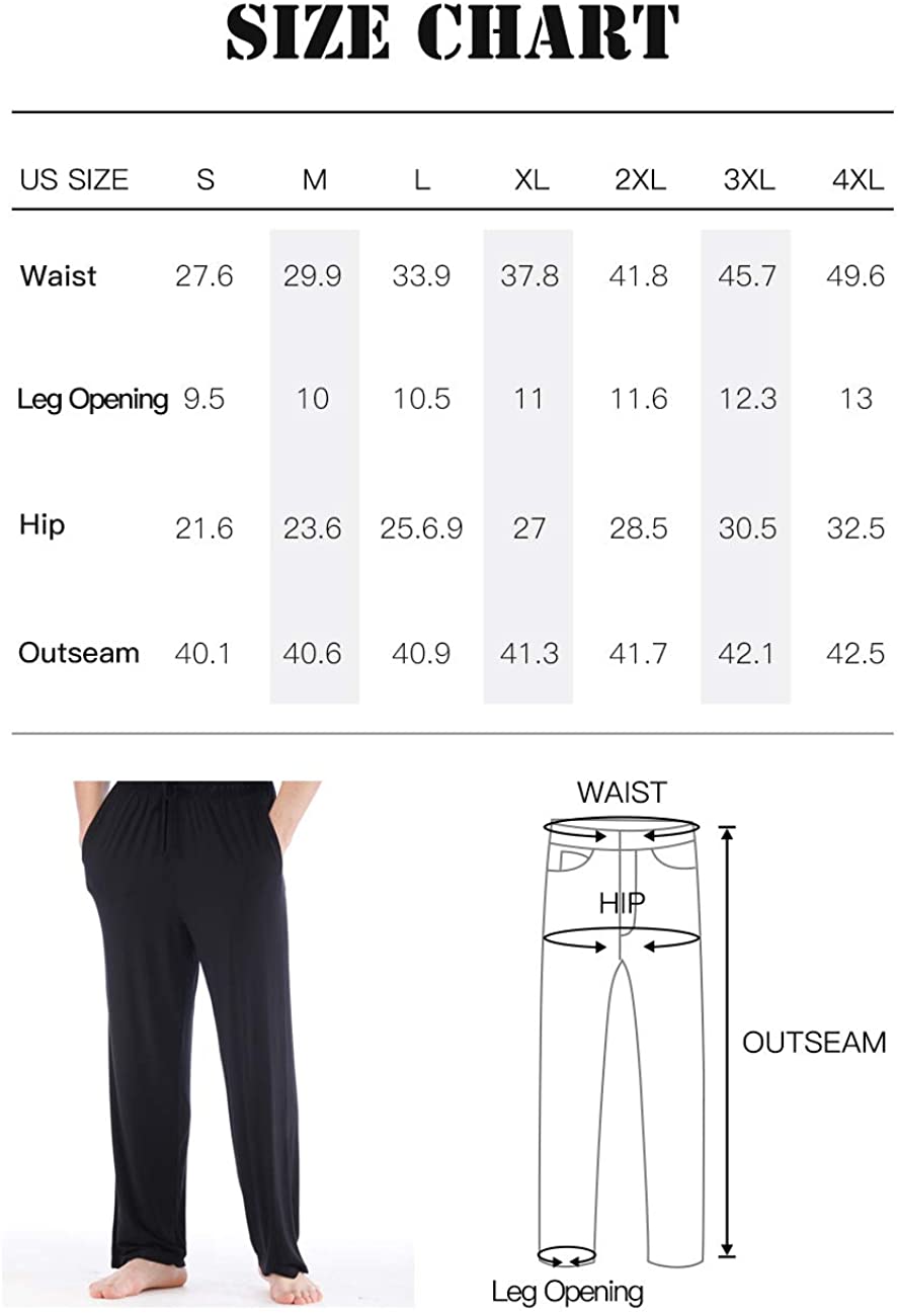 GYS Men's Lounge Pants Bamboo Sleep Pants, Navy, Size Large cVZJ | eBay