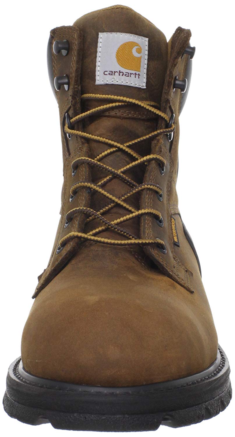 Carhartt Mens 6"work boot Closed Toe Ankle Safety Boots, Bison Brown