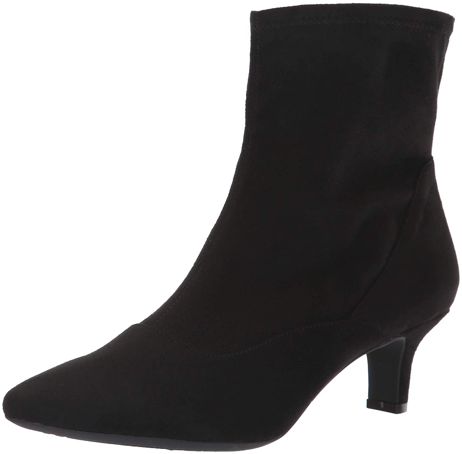 Rockport Womens Kimly Stretch Bootie Pointed Toe, Black Microsuede ...
