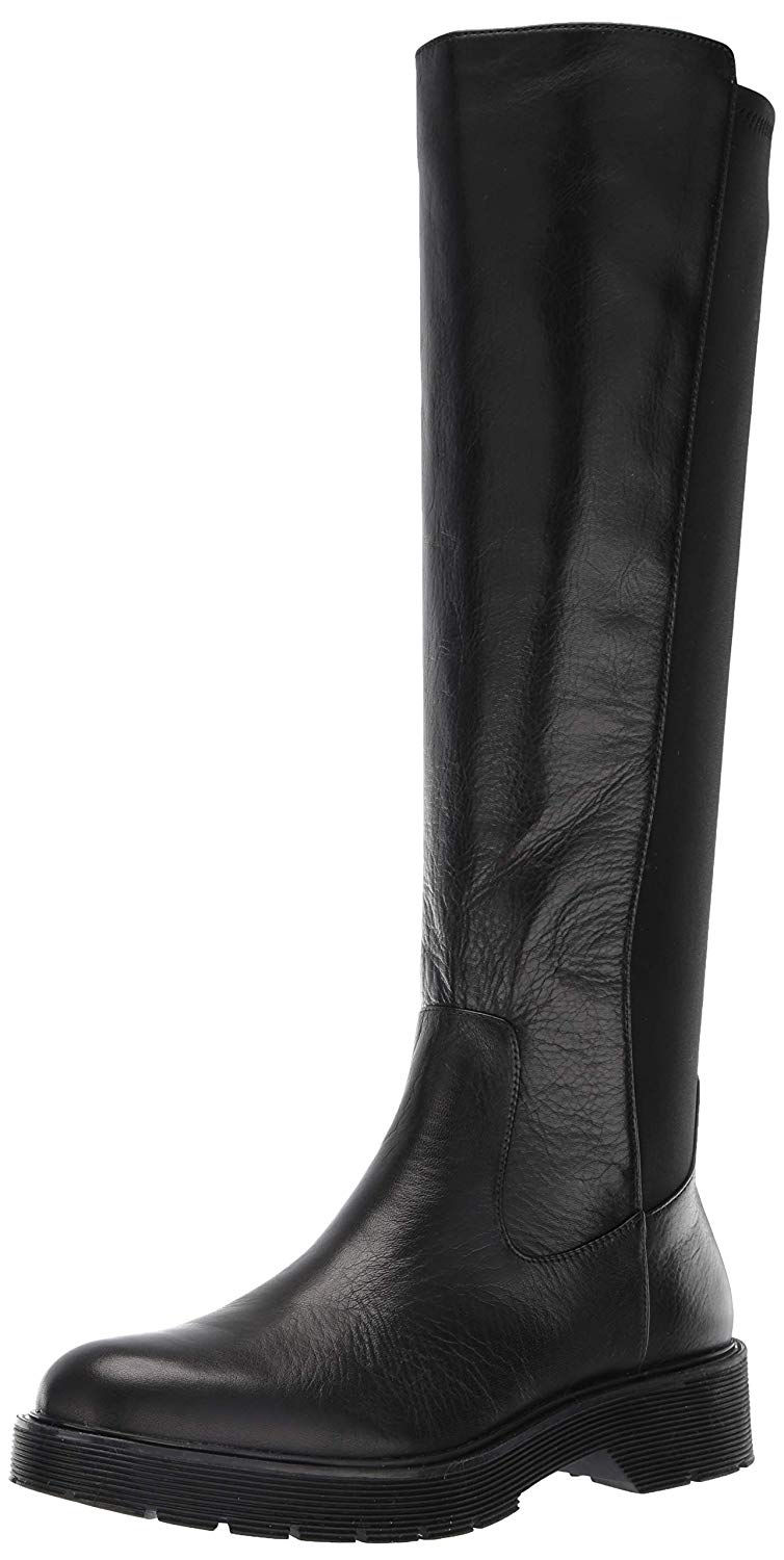 calvin klein black knee high boots