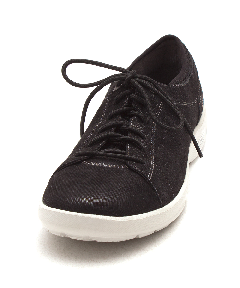 Rockport Womens Truflex Low Top Lace Up Fashion Sneakers, Black, Size ...