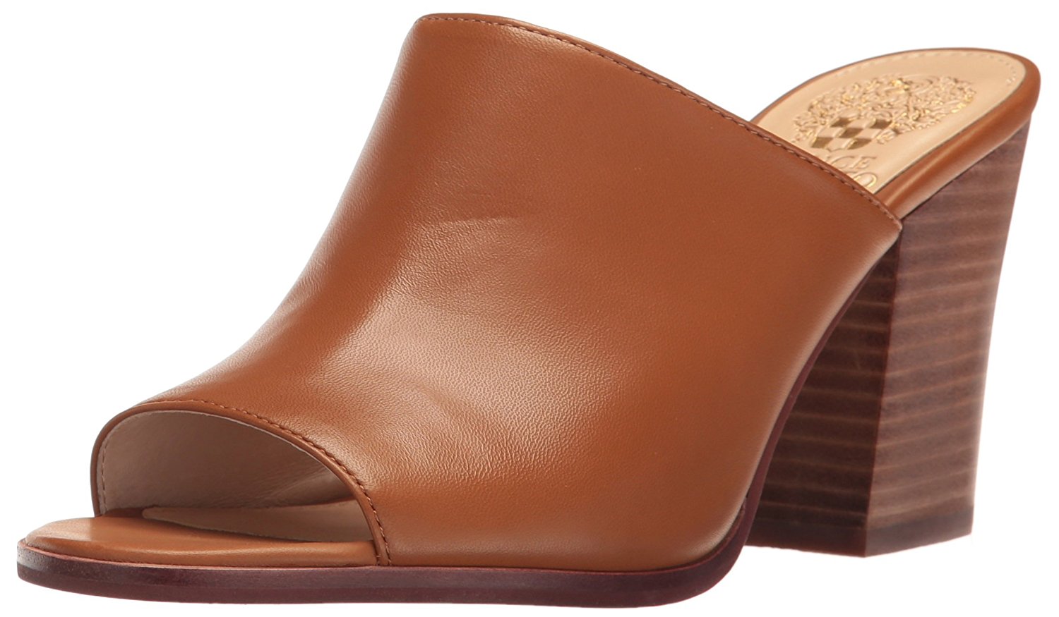 leather open toe mules