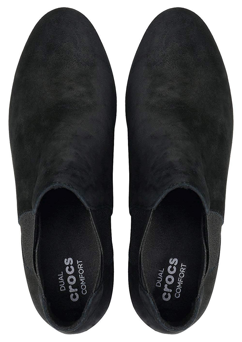 crocs leigh wedge chelsea boot