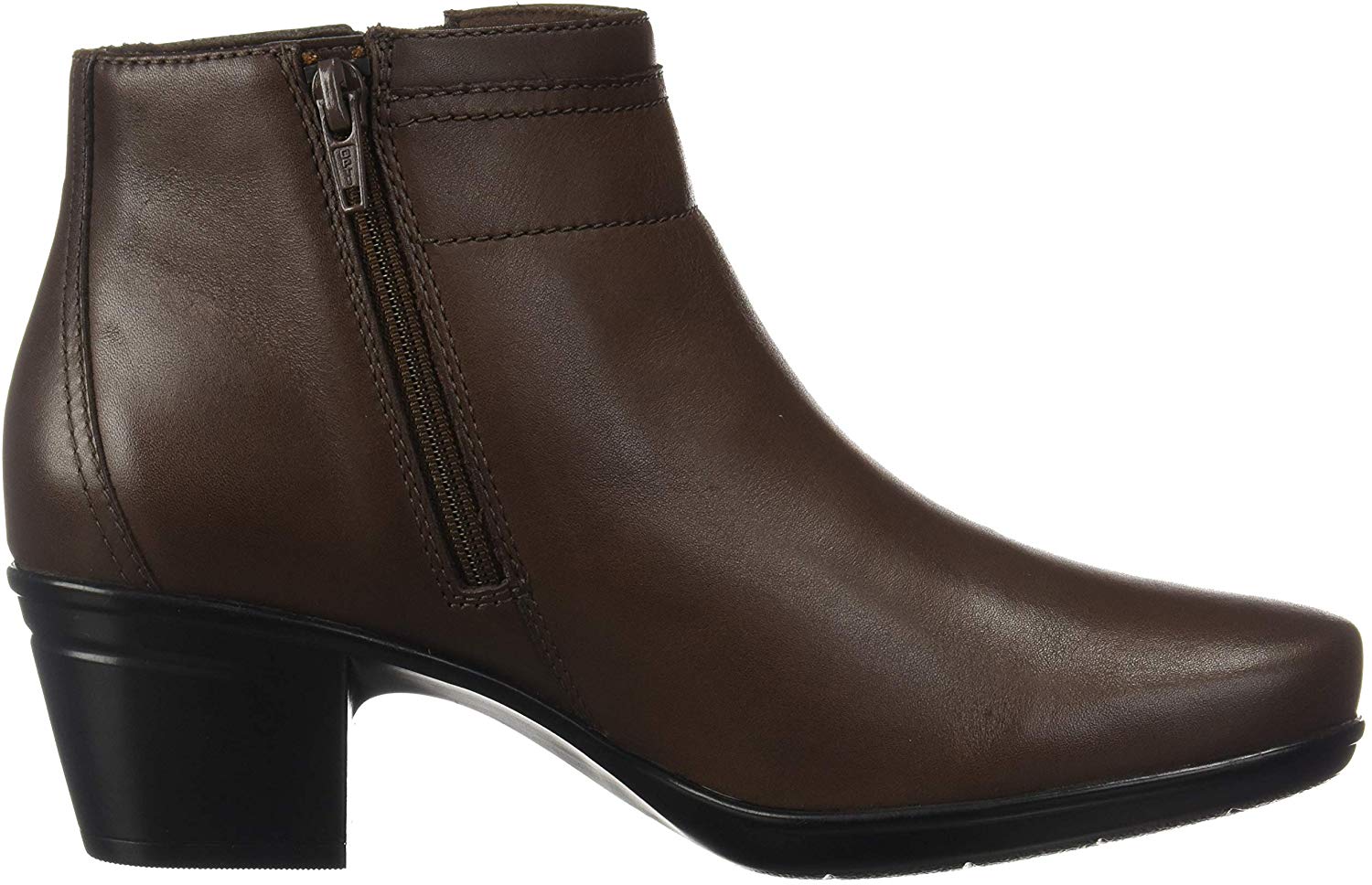 CLARKS Women's Emslie Jada Waterproof Leather Boot Ankle, Brown, Size 8