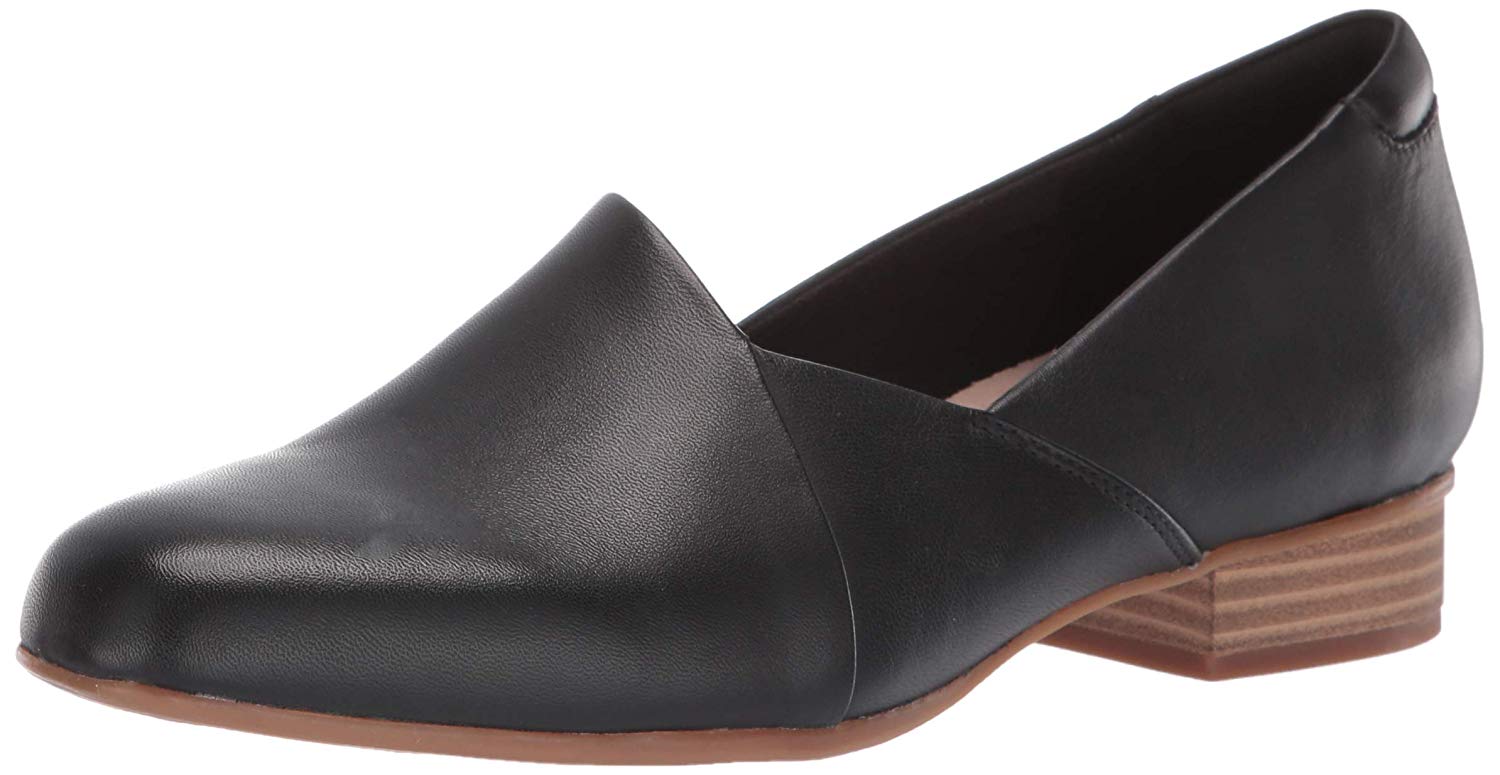 Closed Toe Loafers, Black Leather 