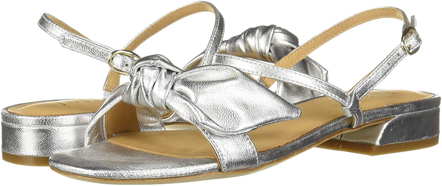flat silver ankle strap sandals