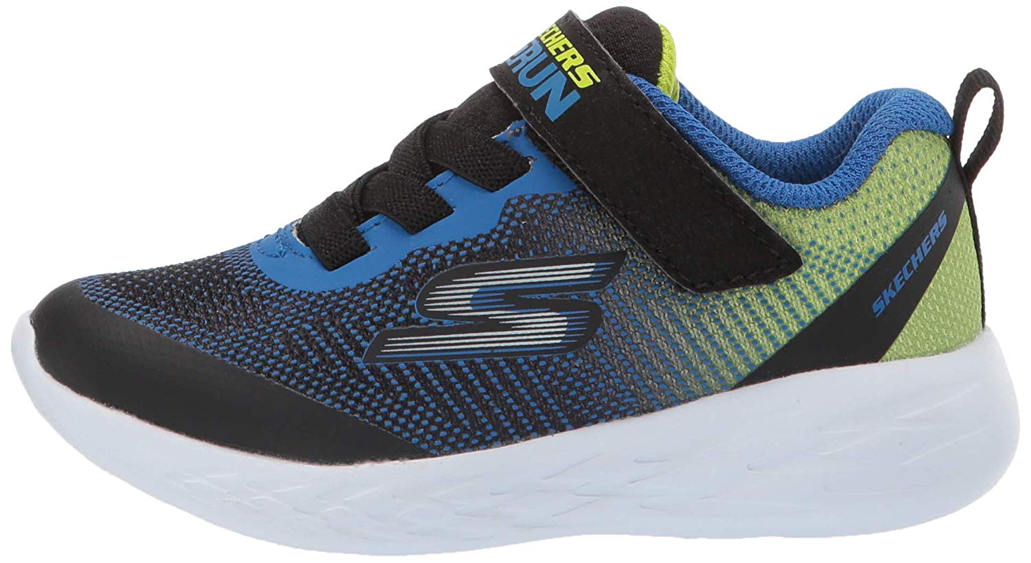 Skechers Kids� Go Run 600Farrox Sneaker, Black/Blue/Lime Skechers Kids� Go Run 600Farrox Sneaker, Black/Blue/Lime