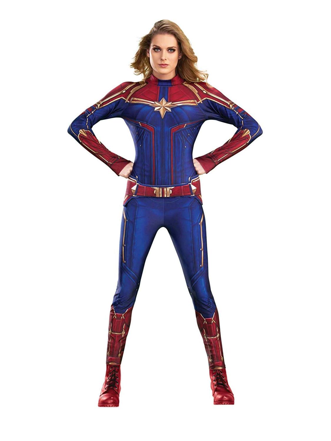 Rubie's Women's Captain Marvel Hero Suit, As As Shown,, As Shown, Size