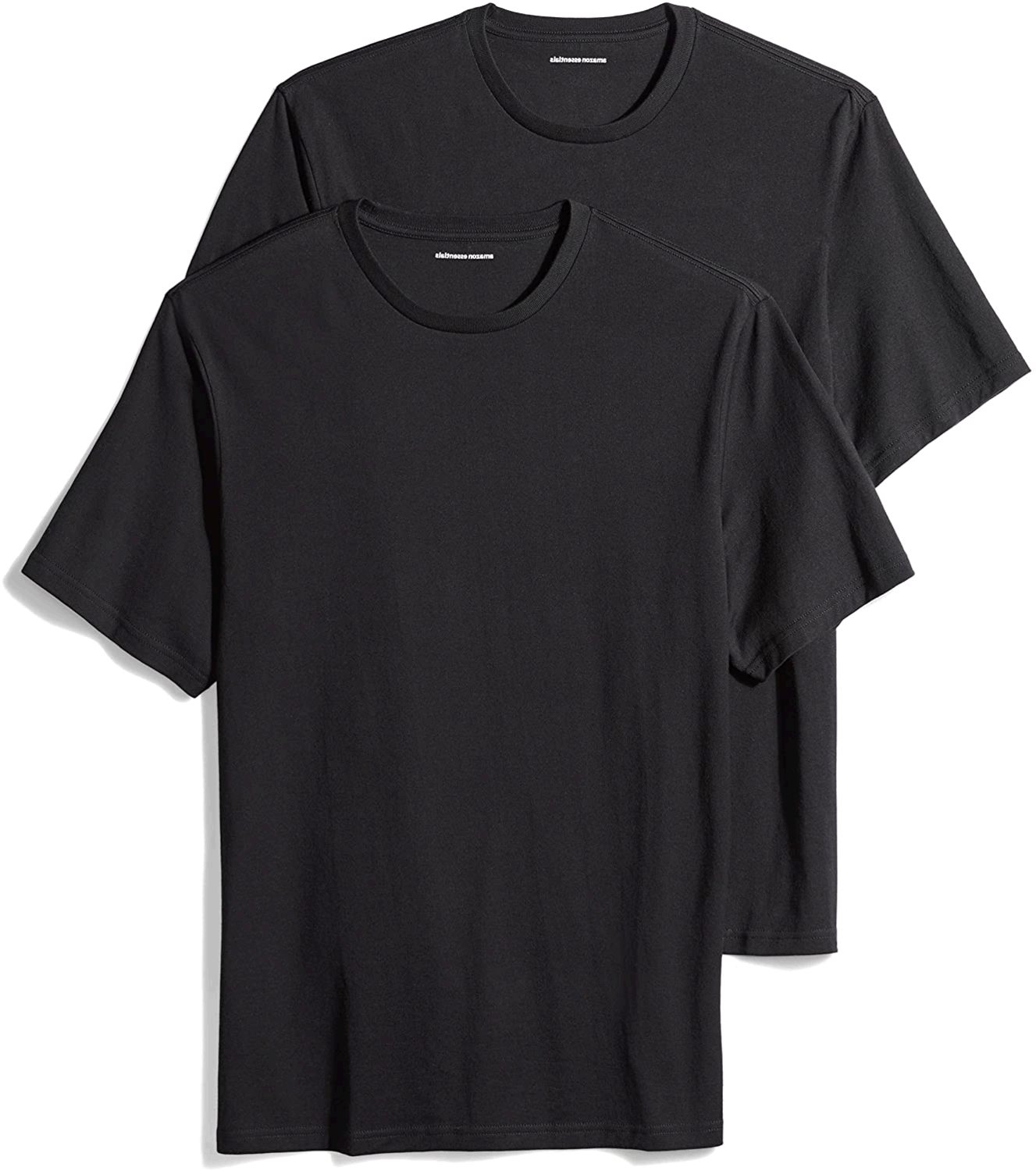 Essentials Men's 2-Pack Loose-Fit Short-Sleeve, Black, Size X-Large ...