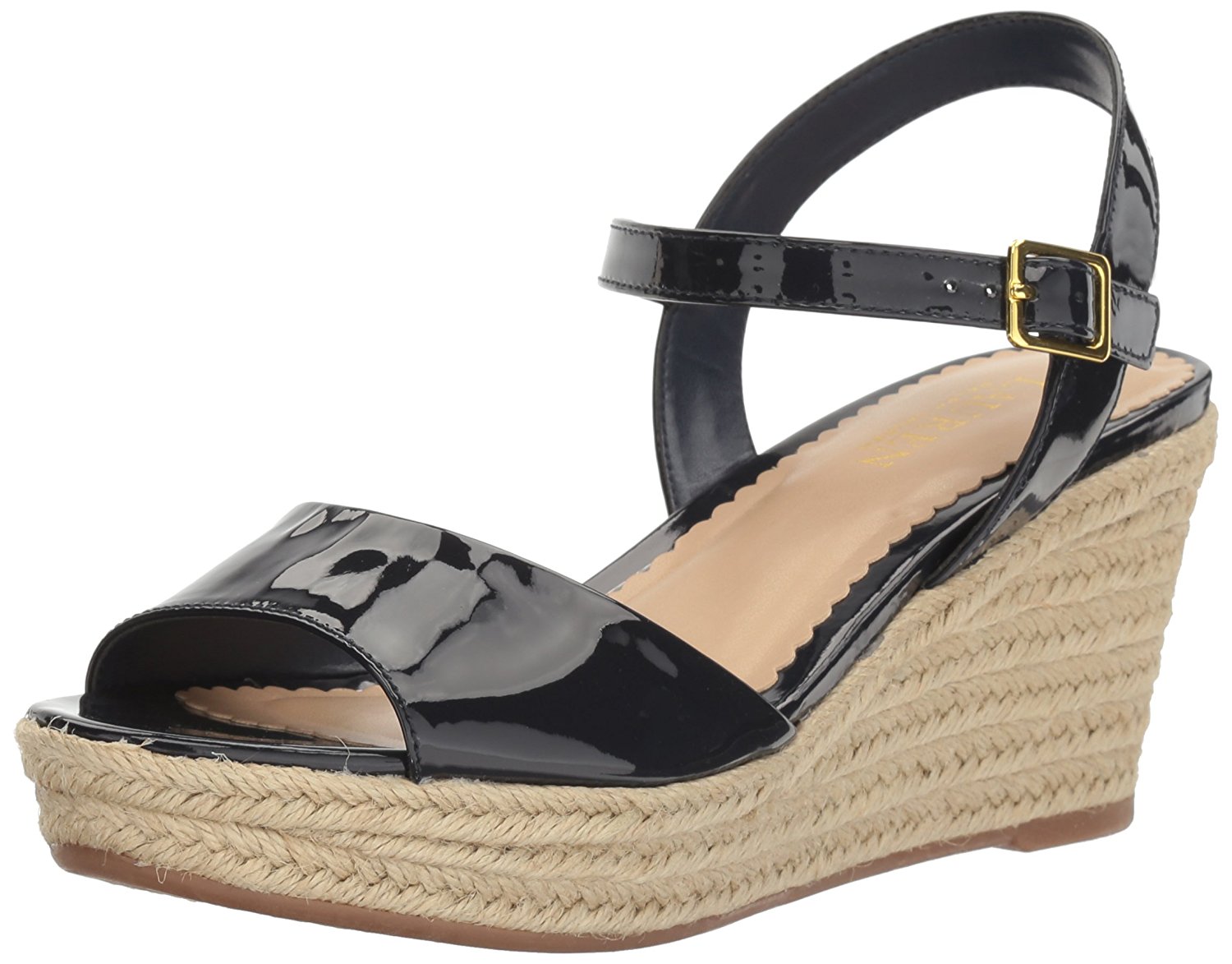 LAUREN by Ralph Lauren Womens Keara Open Toe Casual Modern Navy Size 95 LAUREN by Ralph Lauren Womens Keara Open Toe Casual Modern Navy Size 95