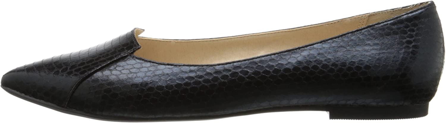 snakeskin pointed flats