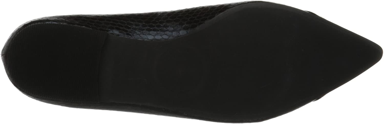black snakeskin ballet flats