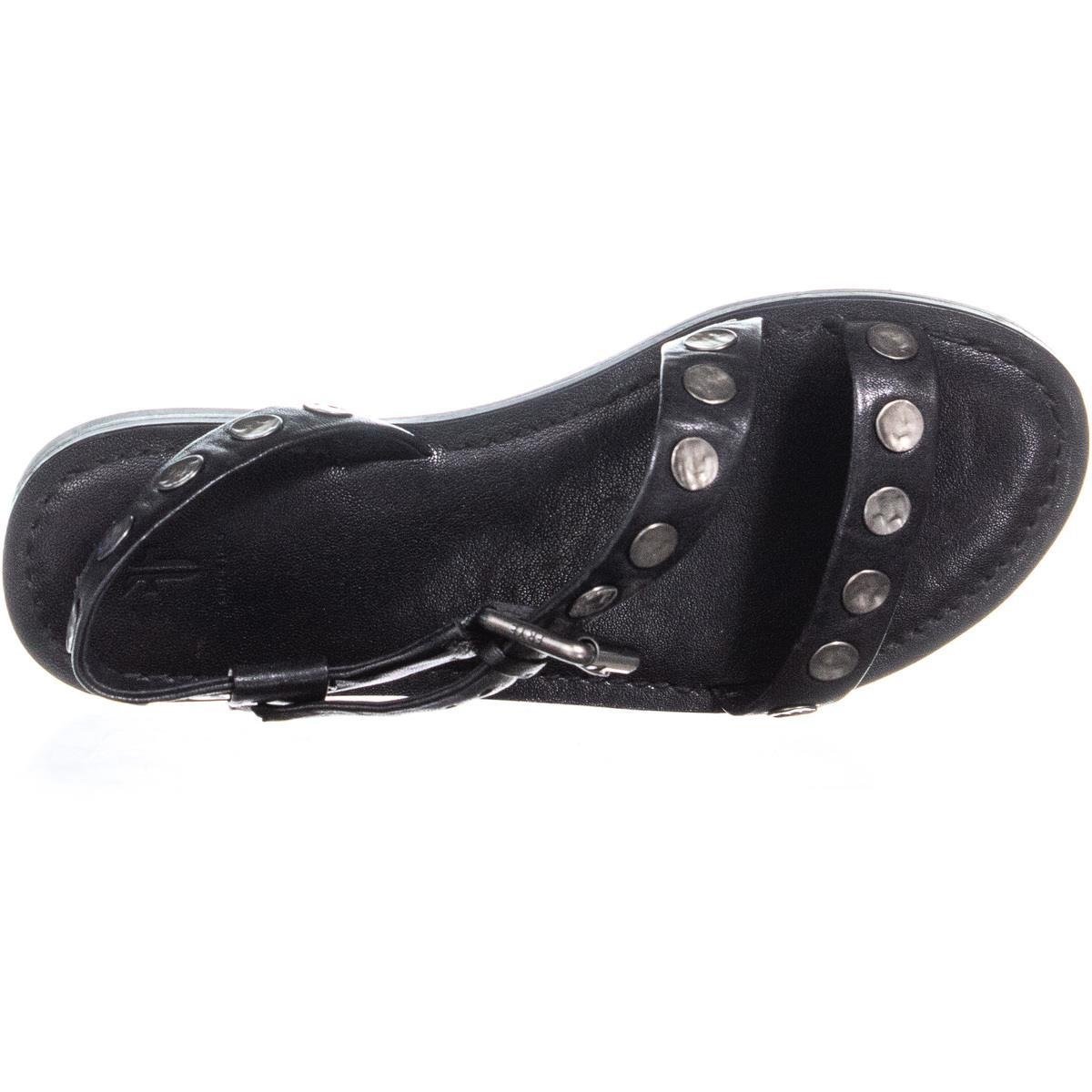 Frye Womens Morgan Hammered Stud Sandal Open Toe Casual, Black, Size 7. ...