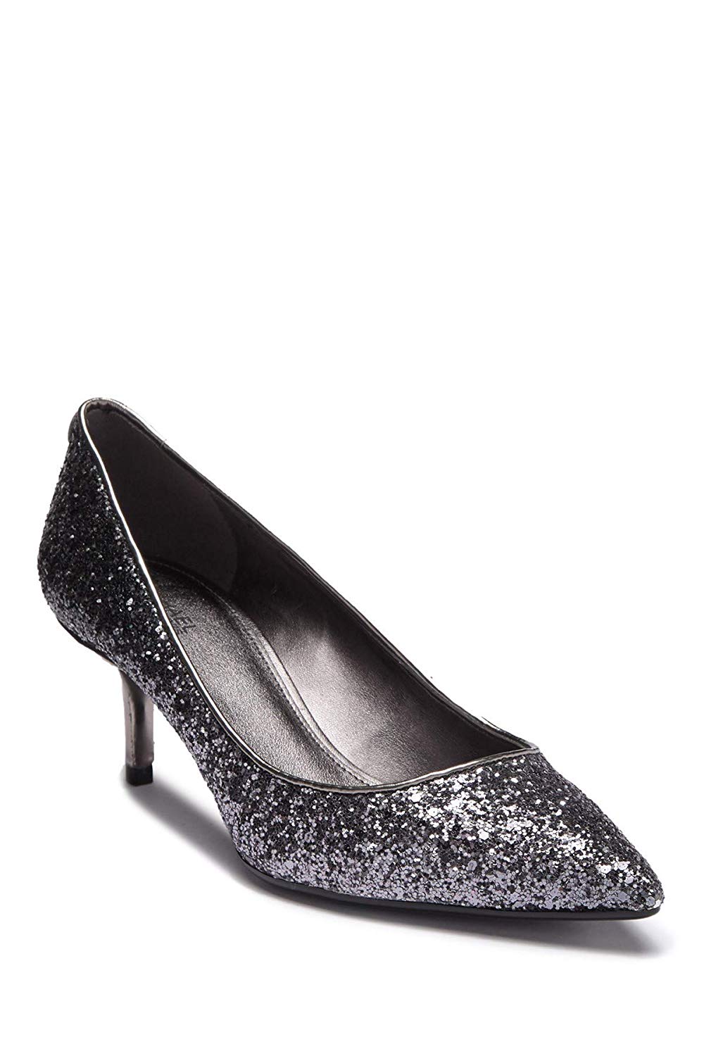 Michael Michael Kors Womens MKFlex Kitten Fabric Pointed, Gunmetal